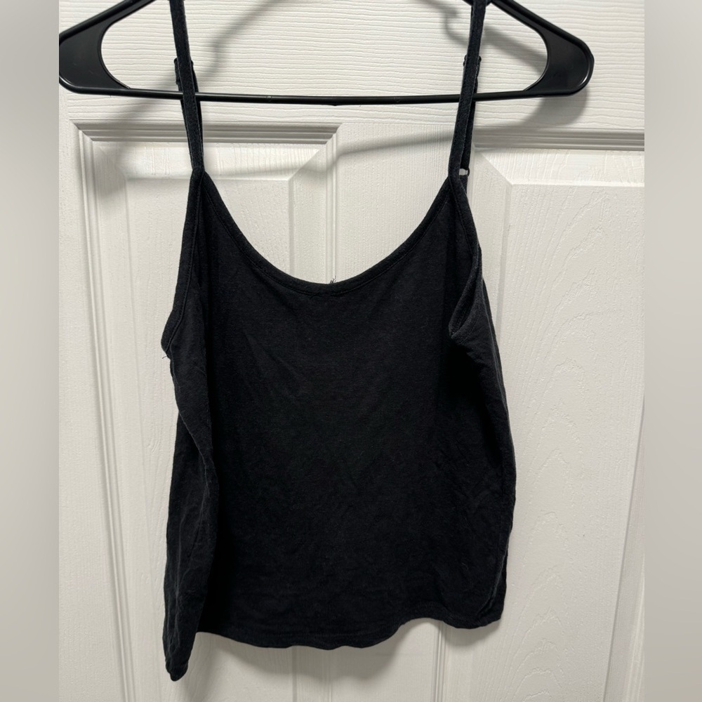 Free people basic black spaghetti strap tank‎ size small